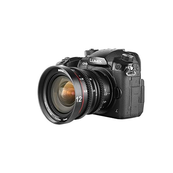 Meike 12mm T2.2 Manual Focus Wide Angle Fixed Prime Cinema Lens for M43 Micro Four Thirds MFT Mount Cameras and Cinema… – Bild 6