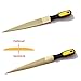NKTM Wood File, Needle File Set Wood Files for Wood Working Wood Rasp Files Tools Golden Tapered Wood Rasp with Rubber Handle in Gift Bag for Carving 2 Pack (8,10 inch)