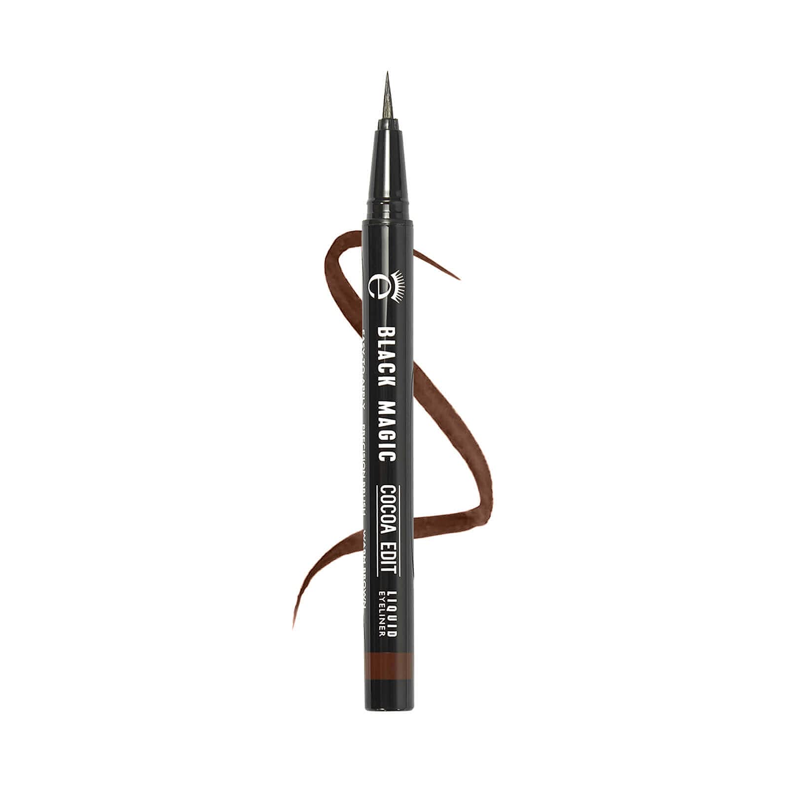 Eyeko Black Magic: Cocoa Edit Liquid Eyeliner - Brown | 8 hour long-lasting Vegan Liquid Eyeliner