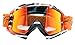 NENKI Dirt Bike Goggles - Adult Motocross MX MTB Goggles with Anti Fog, UV Protection, Orange Lens for Men & Women