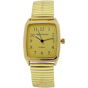 philip mercier watch 18k gold electroplated
