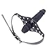 FST Double-Cock Dildo Penis Mouth Gag Mouth Plug Penis Gag with Multi-Function Oral Fixation Mouth Stuffed Bondage Leather Strap On BDSM Adult Sex Toy