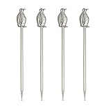 Epic Products Penguin Cocktail Pics (Set of 4)
