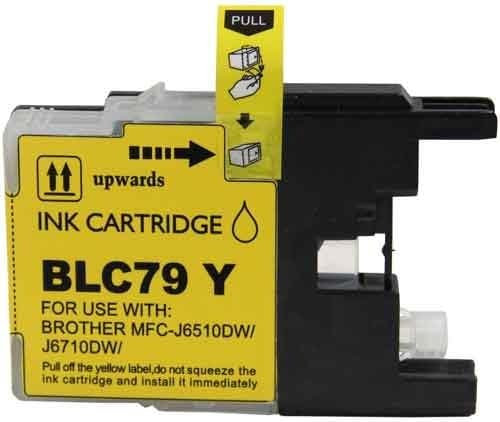 Bulk LC79Y Brother Compatible Inkjet Cartridge, Yellow Ink: CLC79Y (12 Inkjet Cartridges)