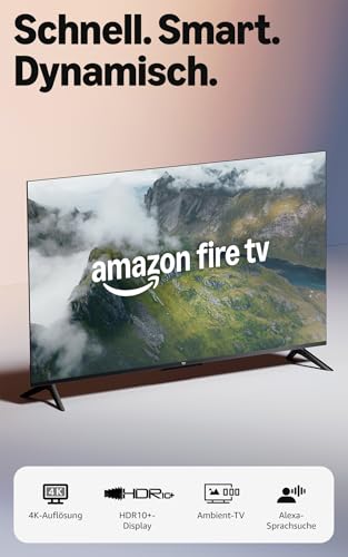Amazon Fire TV 4-Serie (neueste Generation), 55-Zoll-Smart-TV in 4K Ultra-HD mit Alexa-Fernbedienung, HDR10+, schnellem Prozessor, Dolby Audio, Ambient-TV und kostenlosem Live-TV 8
