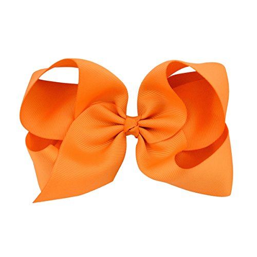 image for ALinmo 30Pack 6in Grosgrain Ribbon Hair Bows Baby Girl's Clips Large B