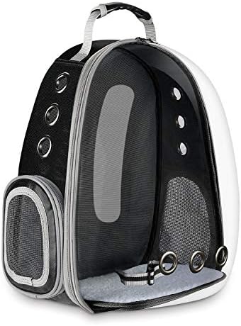 Anzone Pet Space Capsule Carrier Backpack, Pet Bubble Dome Traveler Knapsack Multiple Air Holes Waterproof Lightweight Bag for Cats Petite Dogs & Small Animals