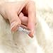 Serend SPILOVE 18k White Gold Plated White Cubic Zirconia CZ Band Bow Ring Fashion Women Jewelry, Size 5.5