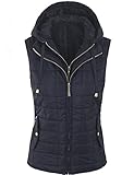 BOHENY Womens Quilted Fully Lined Lightweight Vest