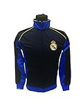Real Madrid Jacket Track Soccer Adult Sizes Soccer Football Official Merchandise (GREY- BLUE, M)
