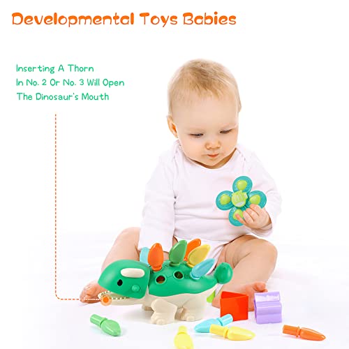 Seazoon Montessori Toys for 2 Year Old Baby Dinosaur Fine Motor Skills