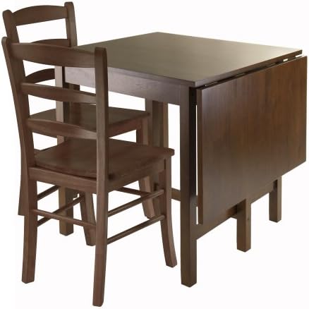 Winsome Lynden 3-Piece Eating Desk with 2-Ladder Again Chairs