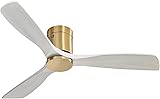 Sofucor 52 Inch Solid Wood Low Profile Flush Mount