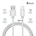 COSOOS 4 Long USB Type C Cables (3.9ft/1.2m) Nylon Braided Fast Charge & Sync USB C to USB 3.0 Cable for Samsung Galaxy S21/S10/S9/S8/Note 10/9/8, LG V30/G5/G6, Charging Station