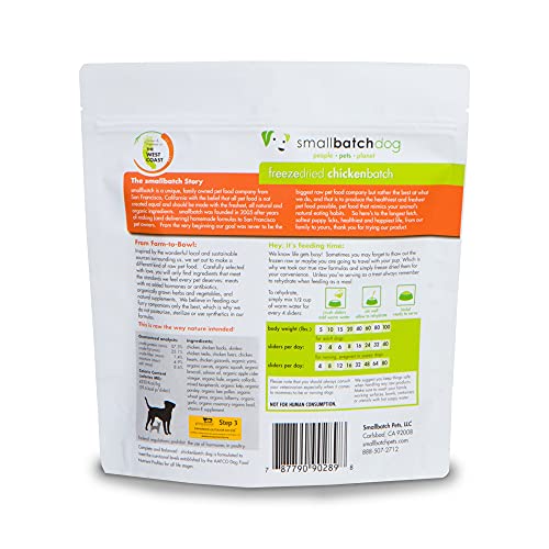Smallbatch Pets FreezeDried Premium Raw Food Diet for Dogs, 25oz