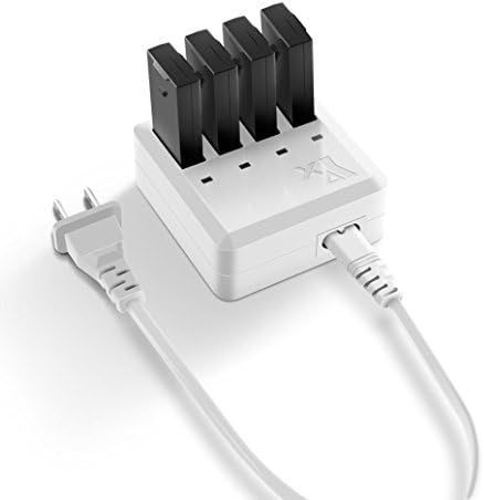 For DJI Tello Battery Charger Hub, Portable Intelligent Rapid 4 in 1 Charging Combo Hub for Multiple Batteries, Smart Accessories for DJI Tello Drone - White
