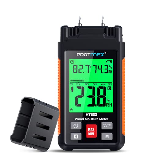 Protmex HT633 Digital Wood Moisture Meter, Water
