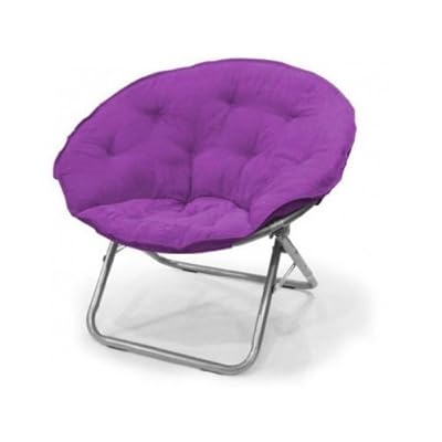 Buy Purple Large Polysuede Moon Chair Online Kuwait Ubuy