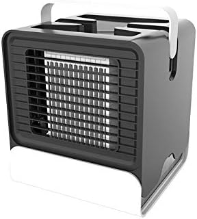 GRELEE air cooler portable,3 In 1 Mini Air Conditioner, Air Conditioning Fan/Humidifier/Purifier,for Home/Room/Office/Kitchen,white/black(2019Version) (Black)