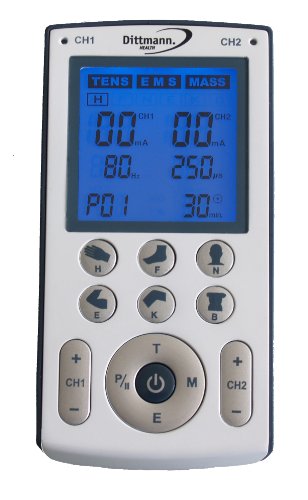 Dittmann 3 in 1 Tens Massagegerät TEN250, 1 stück (1er Pack)