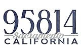Sacramento, California - 95814 Zip Code (Blue)