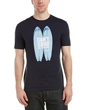 Mens Can't Surf T-Shirt, L, Blue