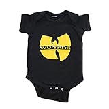 Wu-Tang Clan Logo Black Infant Baby Onesie Romper (0-6 Months)