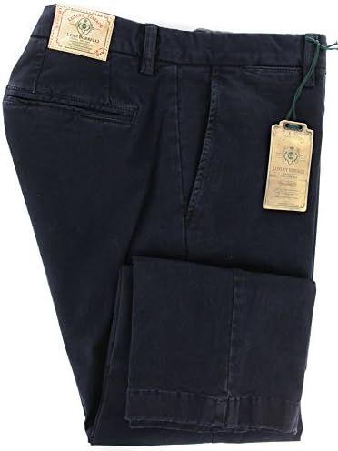 New Luigi Borrelli Navy Blue Pants 38/54