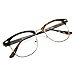 zeroUV - Vintage Inspired Classic Horn Rimmed Nerd Horn Rimmed UV400 Clear Lens Glasses