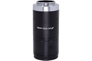 HTENG VISHI FA 75mm Machine Vision 1/1.8" Fixed Focus Lens Industrial Camera C-Mount Lens