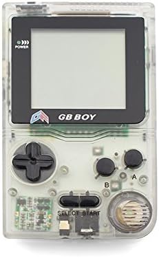 Gamebound GB Boy Pocket Gameboy Handheld Game Console 2.45" Black&White Screen Clear White
