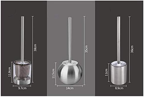 Toilet Brush and Holder Toilet Brush Set Bathroom Toilet Bowl Brushes Stainless Steel Toilet Brush Toilet Cleaning Brush Strong Sturdy, Yue WenMing, Spherical
