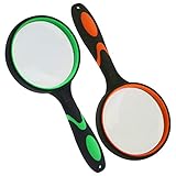 Magnifying Glass Kids, 5X and 10X Handheld Magnifying Glass 75mm Reading Magnifi