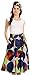 Sakkas African Dutch Ankara Wax Print Full Circle Skirt