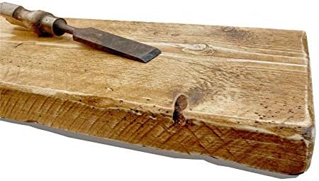 Ben Simpson – Handmade Reclaimed Floating Shelf - 22cm Depth- 50CM Long in Medium Brown