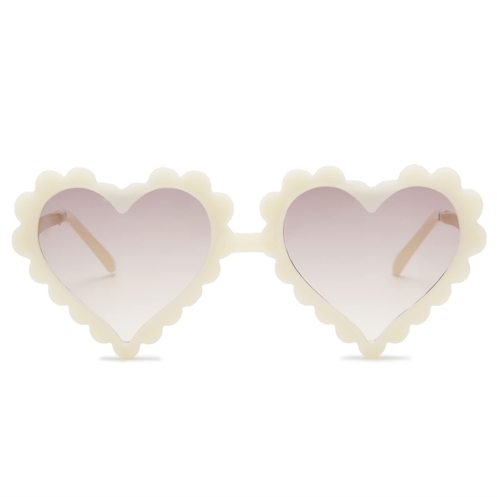 COASION Kids Heart Girls Sunglasses UV 400 Protection for Toddler Party Beach Shades Age 3-10