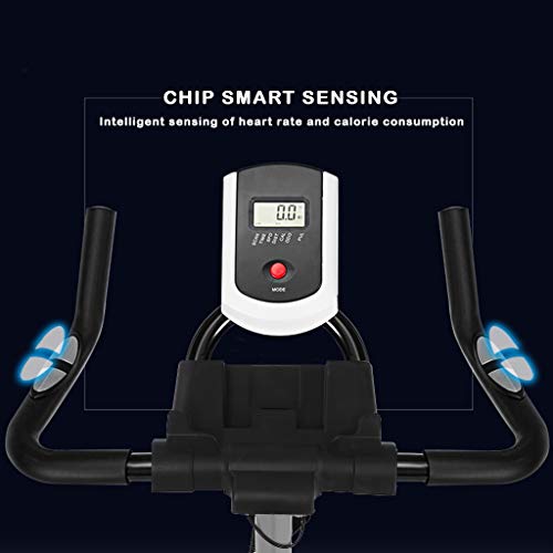 Indoor Folding Exercise Cycling Bike, UltraQuiet Stationary Fitness