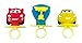 Disney Pixar Cars 3 Lightning McQueen Cruz and Piston Cup Lollipop Rings, 3 (1 Pack-3 Rings)