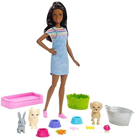 Barbie Play 'n Wash Pets Playset with 