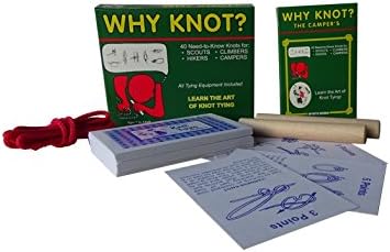 Compact Travel Edition Why Knot? Camper's Knot Tying Kit/Game