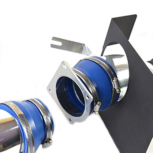 4in Performance Cold Air Intake Kit Compatible for 97-03 Ford F150 Expedition Licoln Navigator 4.6L 5.4L V8 Air intake Replacement w/Intake Pipe Air Filter Heat Shield,Blue - Thumbnail 2