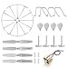 Syma X5UC X5UW RC Quadcopter Spare Parts -4 Motors, 4 Propellers, 4 Protection Frames,4 Landing Skids, 4 Gear Sets, 4 Lamp shade by Time4Deal