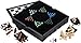 Mainstreet Classics Broadway 5-in-1 Combo Board Game Set: Chess, Checkers, Backgammon, Chinese Checkers, and Dice Games