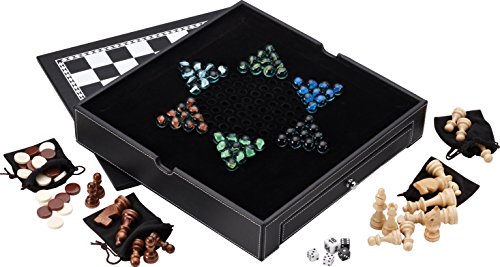 Mainstreet Classics Broadway 5-in-1 Combo Board Game Set