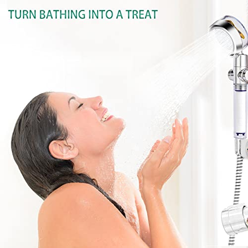 Handheld High Pressure Shower Heads, Turbo Fan Shower Head with Filter