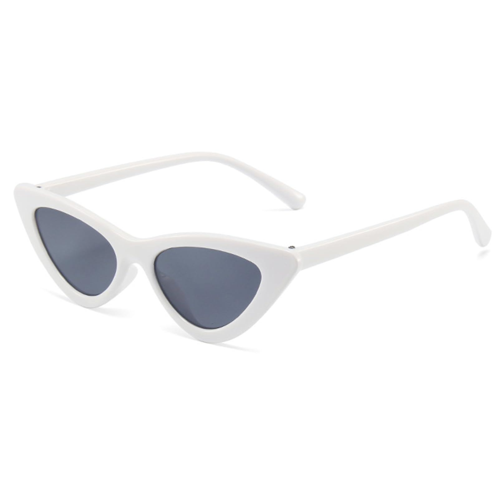 Photo 1 of WZWLKJ Little Girls Cat Eye Sunglasses Retro Vintage Narrow Sunglasses for Kids for Outdoor Beach Holiday