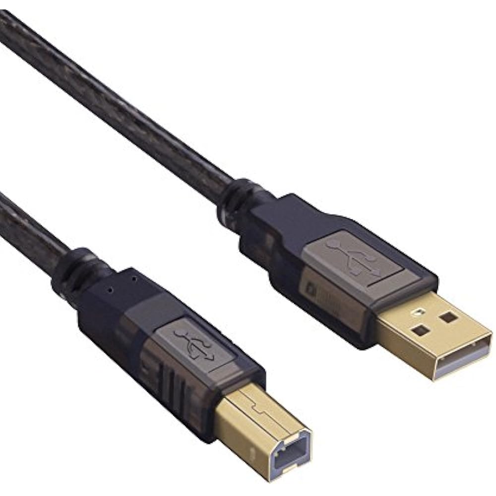 Printer USB Cables Cable, 10ft 2.0 High Speed GoldPlated Connectors