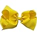 QtGirl 12pcs 8 Inches Hair Bows for Girls Large Grosgrain Ribbon Boutique Hair Bow Clips for Teens Kids Toddlers Children