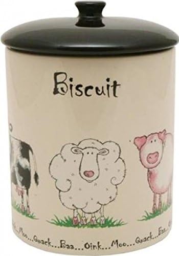 farmyard tea coffee sugar canisters