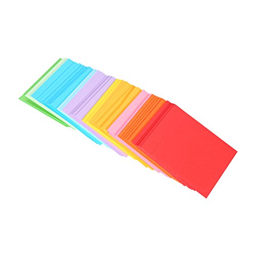 520pcs Origami Paper Square Folding Double Sided Printed with 10 Different Colors 7x7 cm